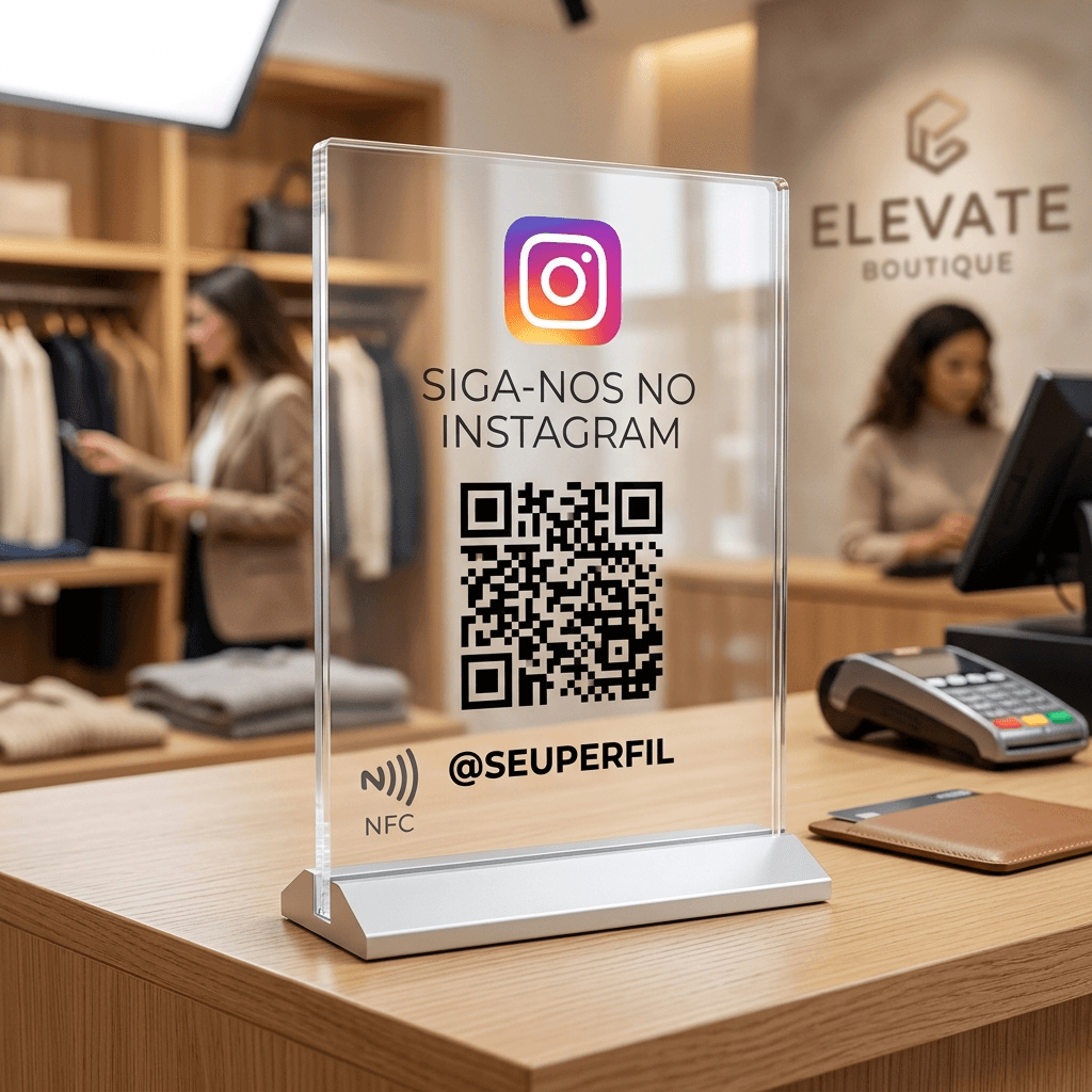 Placa NFC Instagram